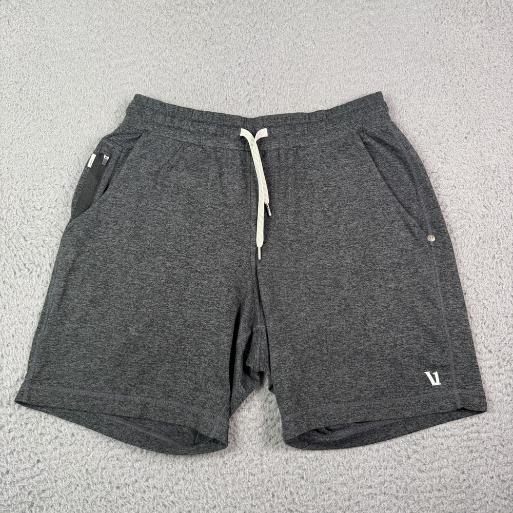Vuori Ponto Performance Shorts Mens M Dark Gray Lounge Gym Stretch V344 Soft